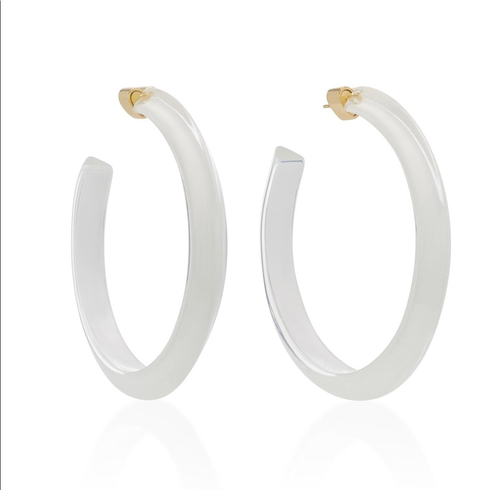 WHITE ALISON LOU JELLY HOOPS!🤍🤍